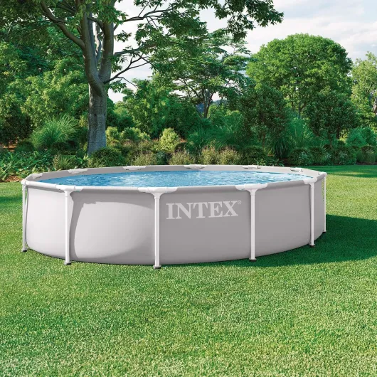 Kit piscinette prism frame ronde tubulaire (ø)3,66 x (h)0,76m 26712 Gris Clair 3,66 x 0,76 m