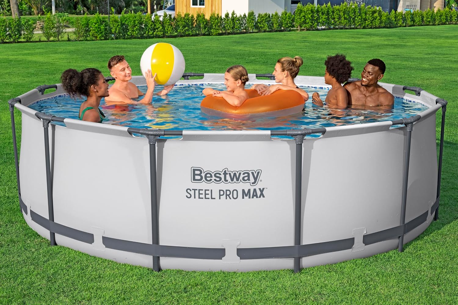 Piscine hors sol ronde Steel Pro Max 366 x 100 cm simple