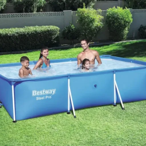 Test Bestway 56404 Deluxe Splash Frame Pool : la petite piscine rectangulaire qui fait le job pour les enfants