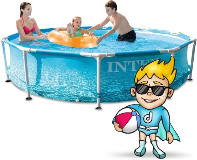 Kit piscinette tubulaire ocean (ø)3,05 x (h)0,76m