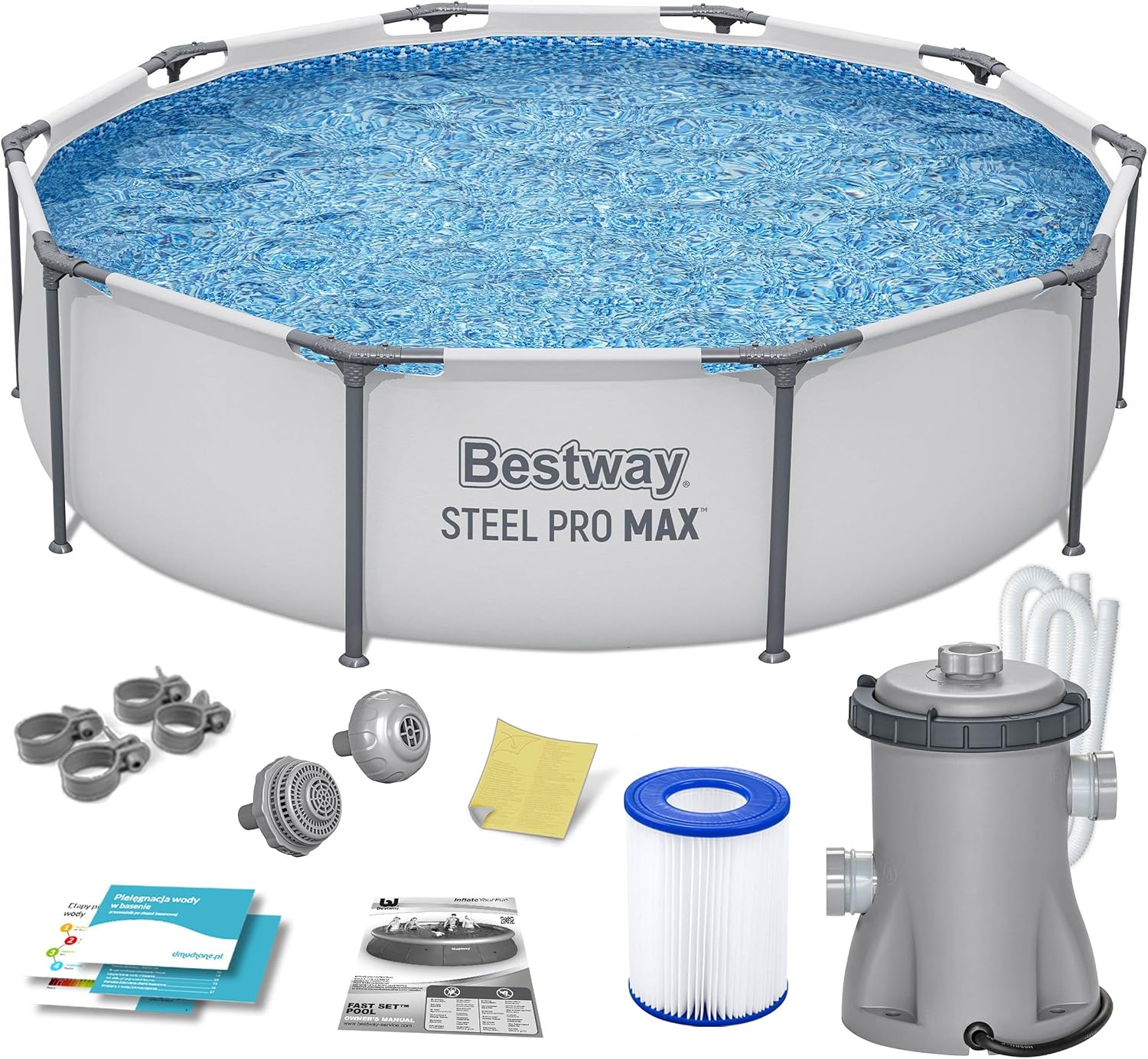 Steel Pro Max 10" x 30" / 3,05 m x 76 cm Pool Set