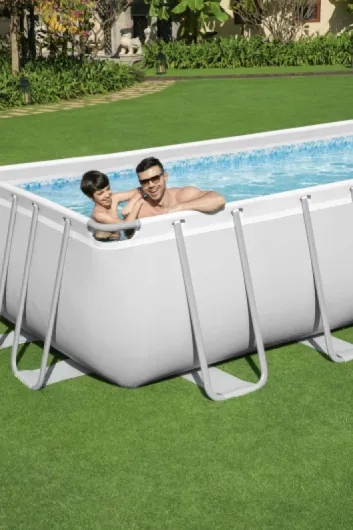 Piscine hors sol rectangulaire Power Steel™ 732 x 366 x 132 cm 732 x 366 x 132 cm Pompe de filtration à cartouche