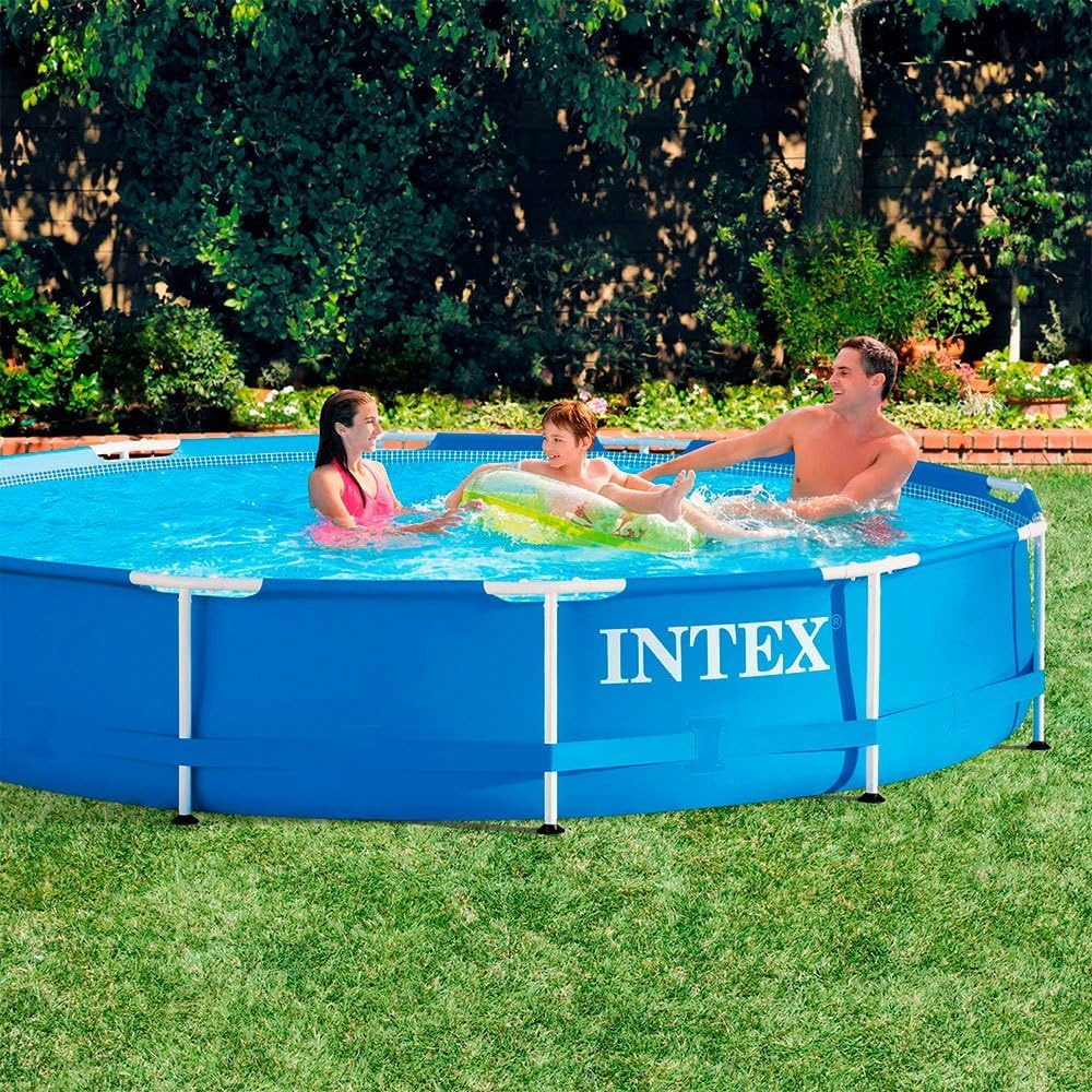 Kit piscinette Metal Frame Ronde Tubulaire (ø) 3,66 x (h) 0,76m 3,66 x 0,76 m Épurateur à cartouche inclus Ronde