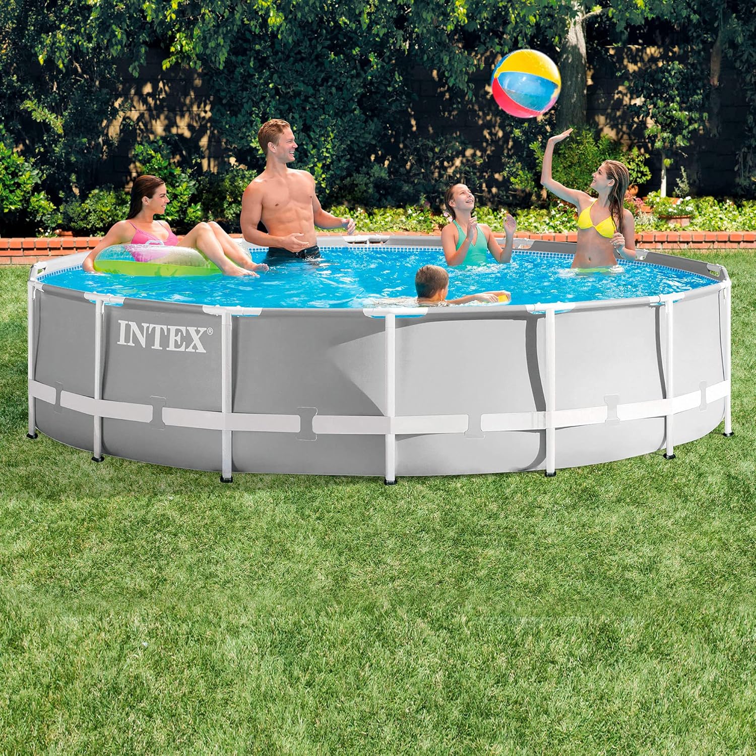 Kit Piscine Prism Frame Ronde Tubulaire (ø) 4,57 x (h) 1,07m 4,57 x 1,07 m