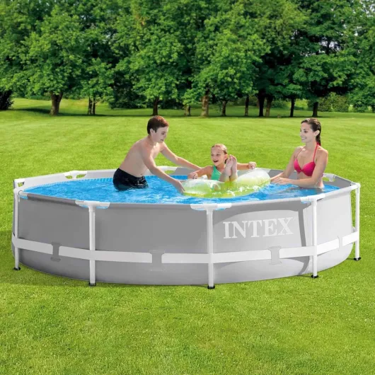 Piscine prism frame ronde tubulaire (ø)3,05 x (h)0,76m 3,05 x 0,76 m