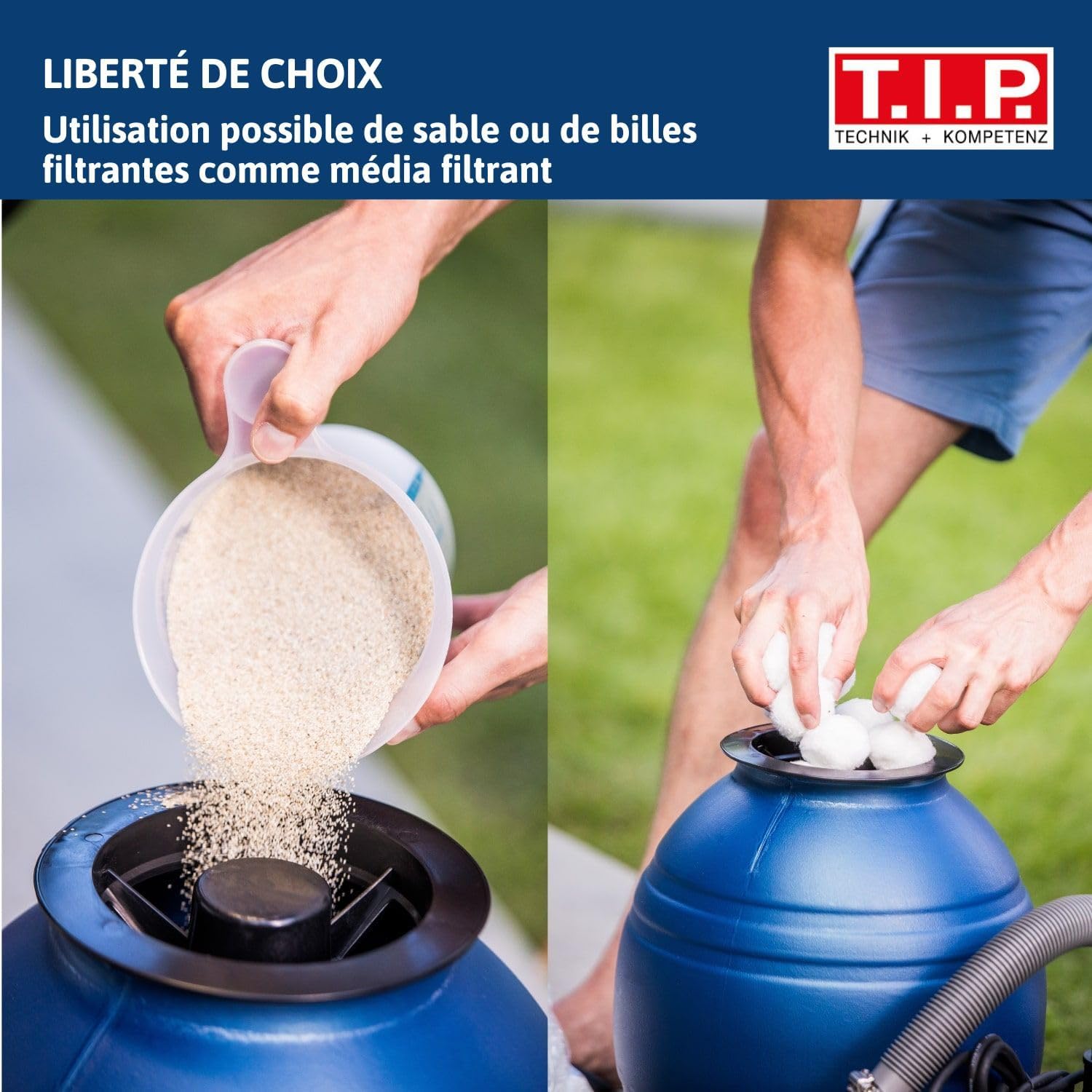 T.I.P - Filtre à Sable SPF 250 - Pompe de Piscine 10 m3/h pour 30 m3 Taille du bassin 30 m³ Filtre à sable sans accessoires