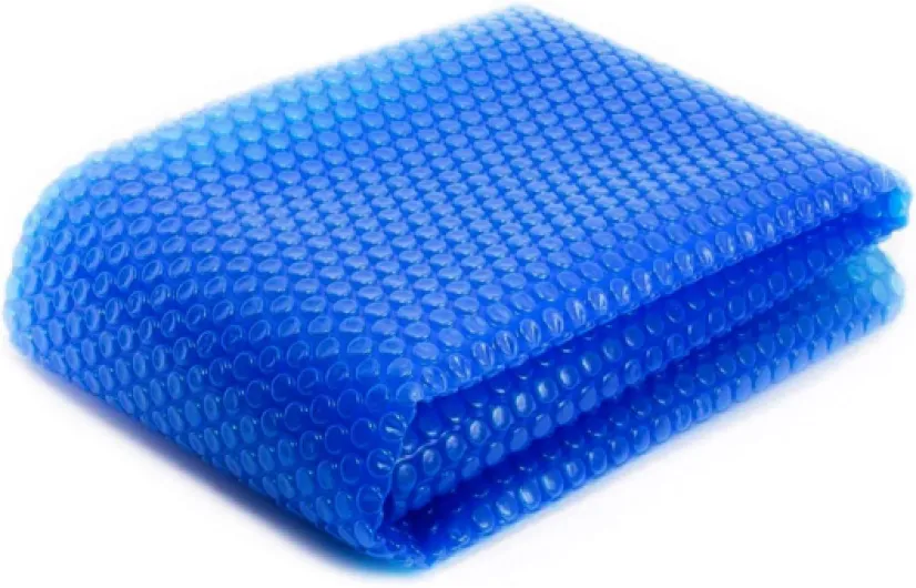 Bâche à Bulles, Couverture Solaire découpable pour Piscine enterrée ou Hors Sol - 5 x 3 m - 300 microns - Bleu - Plusieurs Tailles Disponibles Bleu 5 x 3 m