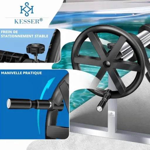 Test KESSER Enrouleur de bâche de piscine : ça simplifie bien la bâche, mais c’est pas parfait
