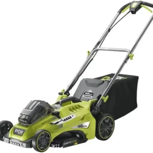 Avis RYOBI RLM36X46H50PG : la tondeuse 36V Brushless qui veut remplacer le thermique