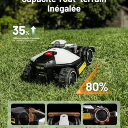 Avis Mammotion LUBA Mini AWD 800 : le robot tondeuse GPS qui se passe de fil périphérique