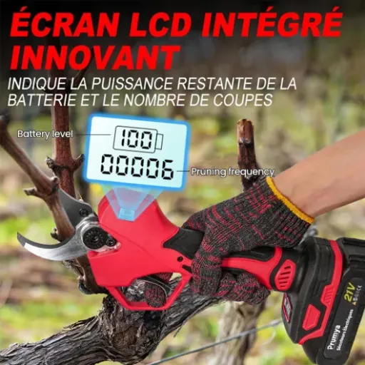 Avis Secateur Electrique Sans Fil 50mm Oamger : un gros pouvoir de coupe pour l’élagage intensif