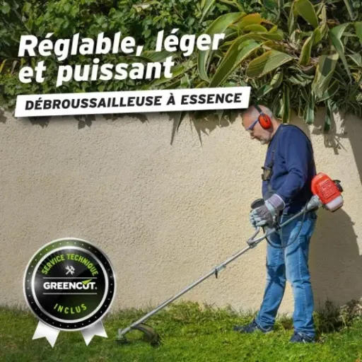 Avis Greencut GGT650X-1 : une débroussailleuse 65cc très puissante à prix contenu