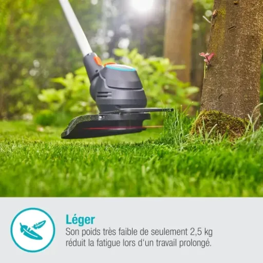 Avis Gardena ComfortCut 23/18 V P4A : le coupe-bordures sans fil léger et compatible Bosch