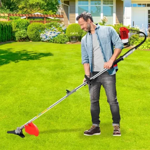 Avis Débroussailleuse Thermique 4 en 1 52cc : un outil à dos polyvalent pour gros travaux de jardin