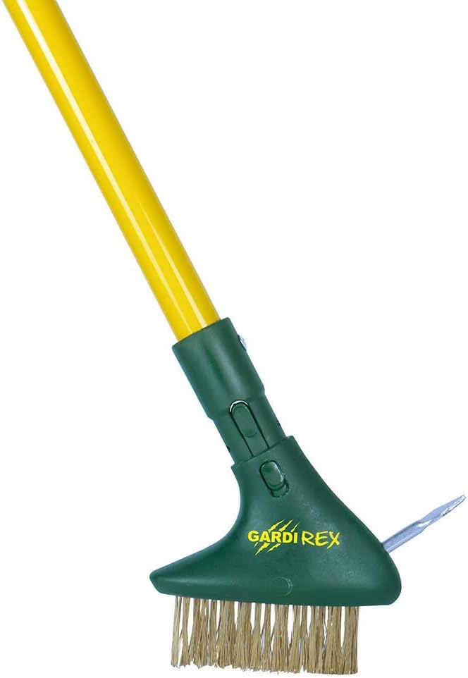 Tête de Rechange pour Balai d'extérieur avec harpon herbicide métallique - Balai en Acier de Rechange pour Le Nettoyage du Jardin