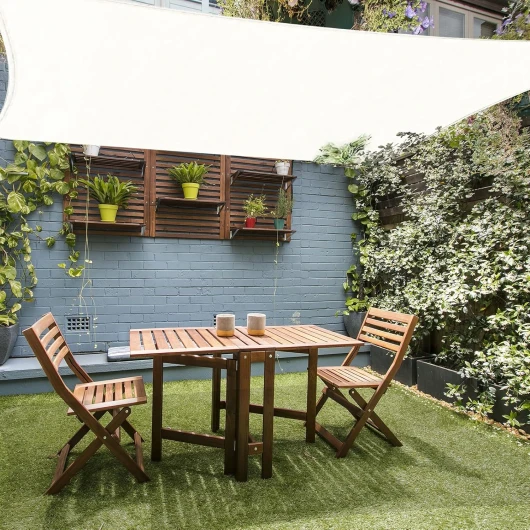 HAIKUS Voile d'ombrage Rectangulaire 2x3 m, Toile Ombrage HDPE Respirant (185g/㎡), Filet dombrage Rectangle 3x2 m avec Protection UV pour Patio Jardin Terrasse Extérieur, Blanc