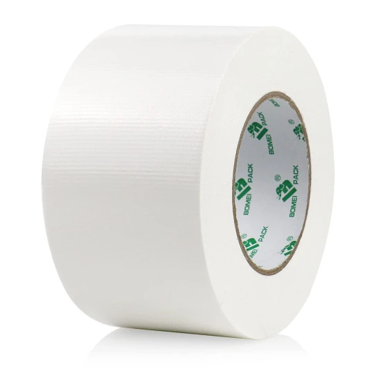 Universal - Ruban Adhésif Toilé Blanc, Heavy Duty Duct Tape 75MM x 50M pour les travaux de réparation, fixation, de scellage, d'étiquetage et de rénovation