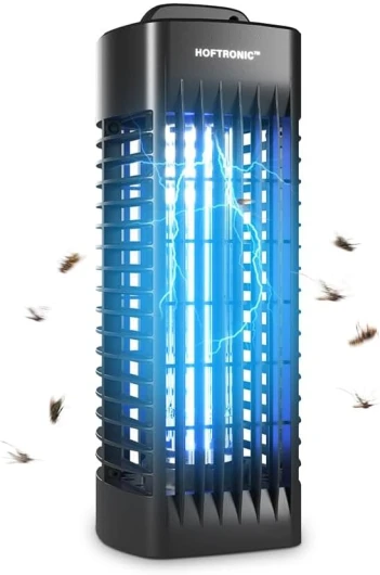 Destructeur d'insectes 1000 Volt - Piège à Insectes UV 6 Watt 30m² - Efficace Contre Les Mites Alimentaires, Les Mites de Jardin, Les moustiques, Les Mouches et Les Insectes Volants