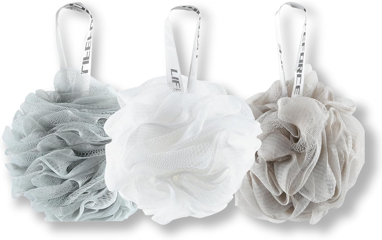 Lot de 3 Éponges Exfoliantes Fleurs de Bain, Fleur de Douche Aux Belles Couleur, Éponge Exfoliante Unisexe pour le Corps, Nettoyage Profond et Apaisant en Douceur