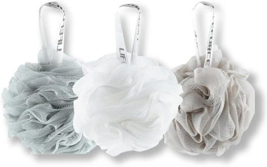 Lot de 3 Éponges Exfoliantes Fleurs de Bain, Fleur de Douche Aux Belles Couleur, Éponge Exfoliante Unisexe pour le Corps, Nettoyage Profond et Apaisant en Douceur