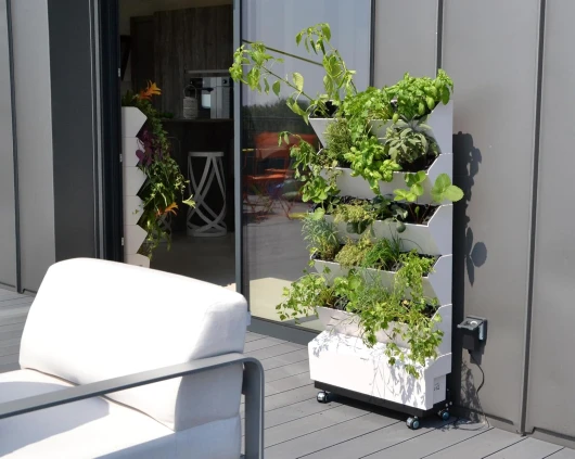 Jardin Potager Vertical 20 Compartiments 10x10x13 cm avec Goutteur et Pompe Programmable - pour Intérieur et Extérieur - Home Garden