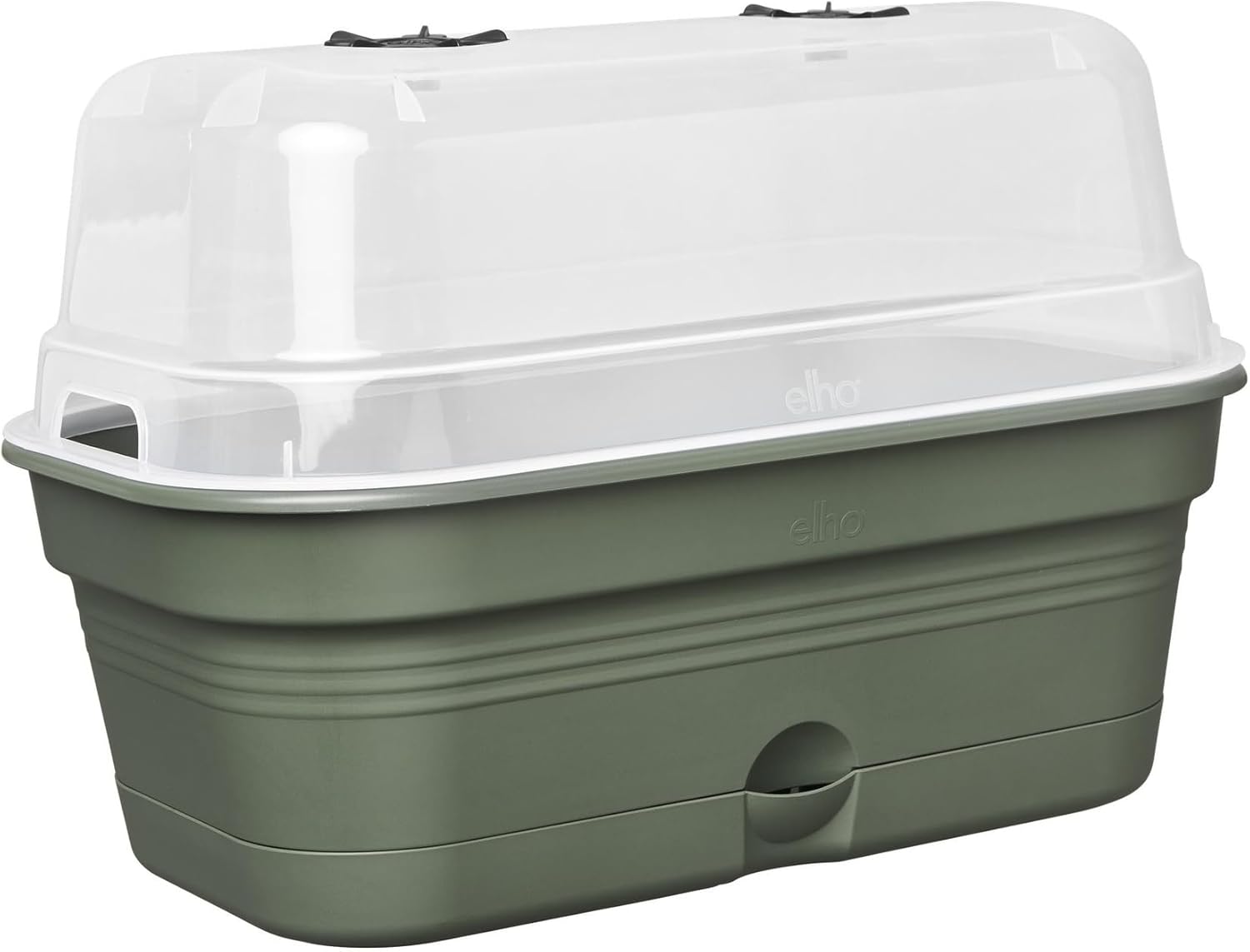 Green Basics Plateau De Culture Allin1 39 - Planteur pour Culture & Récolte - Plastique 100% recyclé - Ø 39.0 x H 15.2 cm - Vert/Leaf Green 39 cm leaf green