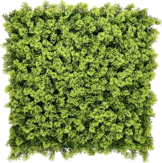 Mur végétal Artificiel - Plantes artificielles à Fixer au Mur - Décoration Murale élégante pour Une Ambiance Naturelle - Résistante aux intempéries (Houttuynia-cordata, 50 x 50 cm) Houttuynia-cordata 50 x 50 cm