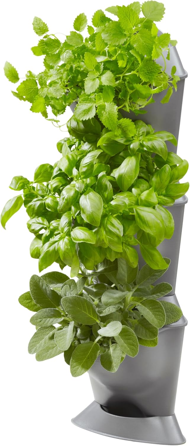 Kit mur végétal d'angle NatureUp! : 3 modules adaptés à la végétalisation verticale, pour verdir balcons et cours intérieures, arrosage automatique possible, système simple (13153-20)