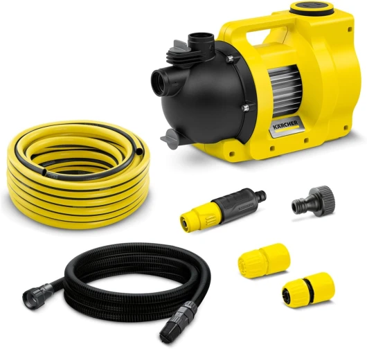 BP 4.500 Garden Set Plus Pompe de Jardin, Débit : 4 500 l/h, Hauteur d'Extraction : max - 36 m, Hauteur d'Aspiration: max - 8 m, Puissance Moteur : 550 Watt, Pression: max - 3,6 bar
