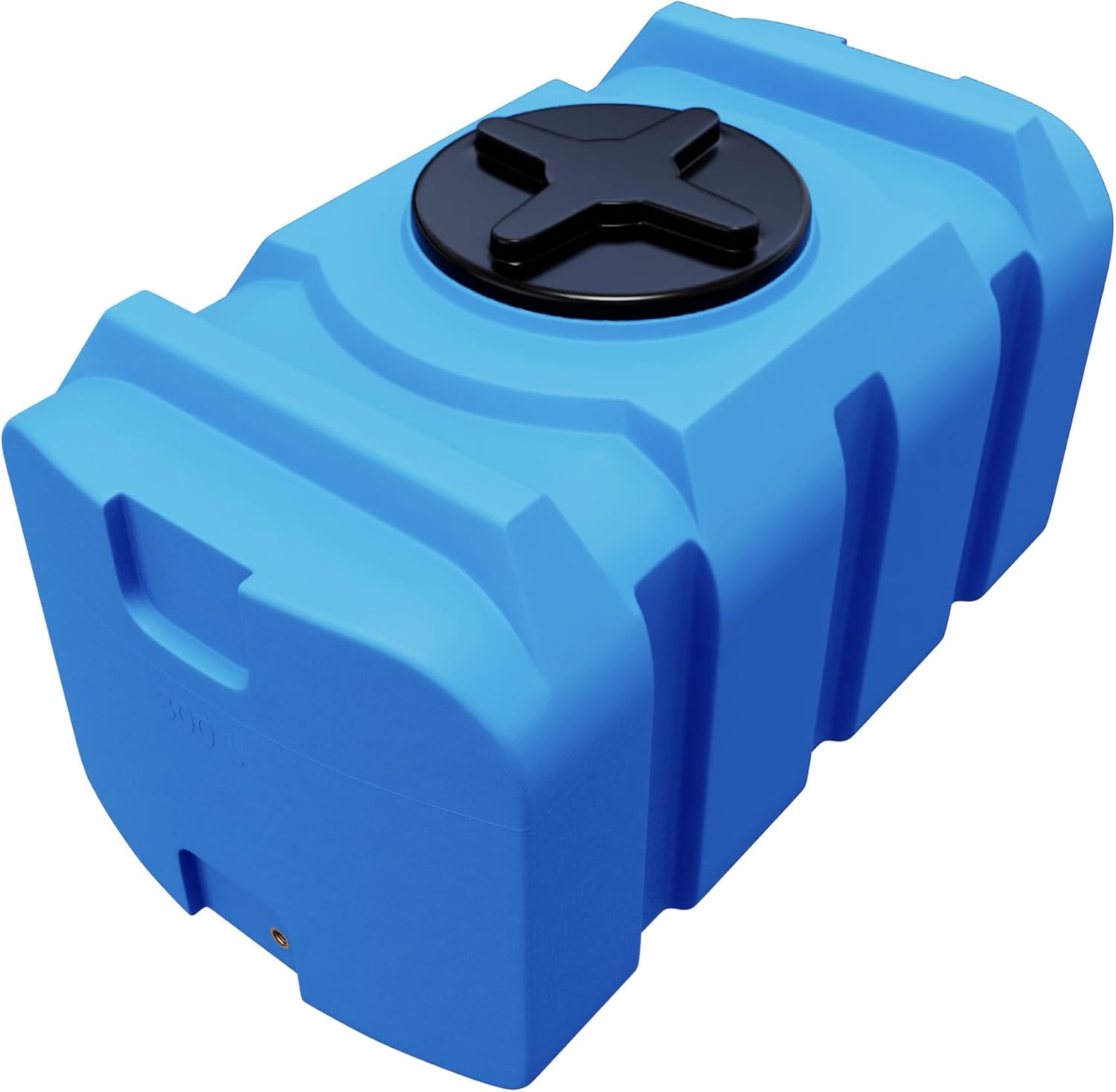 Réservoir d'eau Potable Neo de 300 l, sans BPA, Filetage en Laiton 3/4" intégré, fabriqué en UE, adapté à Un Usage Alimentaire (Bleu)