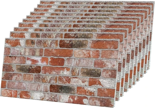 Lot de 10 panneaux muraux 3D en polystyrène imitation pierre - Pour cuisine, salle de bains, balcon, chambre à coucher, salon, mur arrière de cuisine et terrasse - Temple ancien 10x Panneaux Alter Tempel