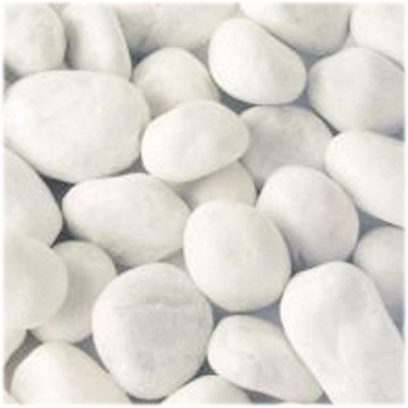 Jawoll Gravier décoratif en marbre blanc 25 kg Grain 15-25 mm Gravier décoratif pour jardin zen Chemin de jardin