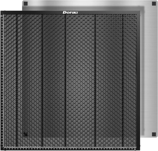 Dofiki table laser nid d'abeille 500 x 500mm table de travail pour graveur laser, nid d'abeille laser 19.7" x19.7" lit laser nid d'abeille Compatible avec la série D 1 et la plupart des gravures laser 500 mm x 500 mm