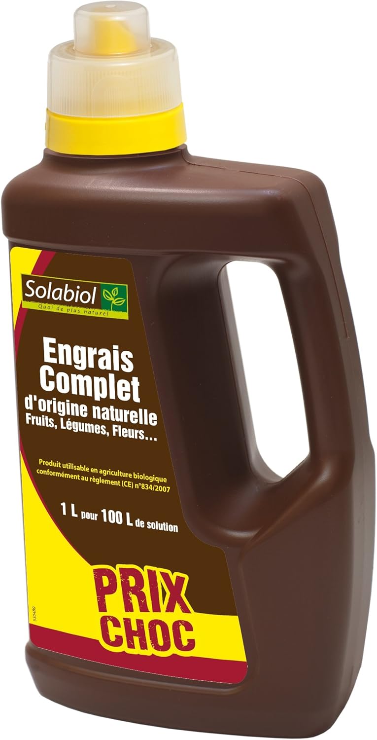 SOLICOMP1 Engrais Complet Liquide 1L - Engrais universel - Utilisable en Agriculture Biologique 1 L
