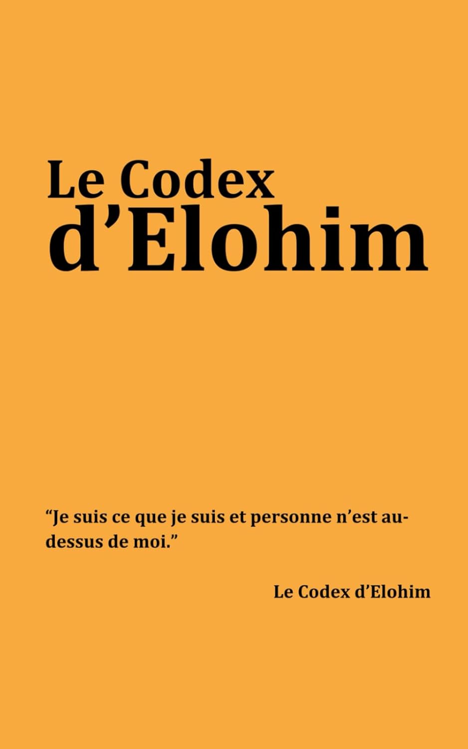 Le Codex d'Elohim