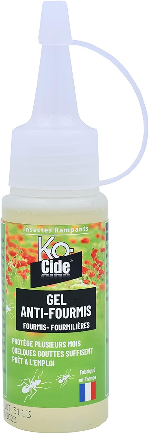 K-OCIDE - Gel Anti-Fourmis - Appât en Gel Prêt à l'Emploi - Réutilisable - 50 ml Voir Produit 50 ml (Lot de 1)