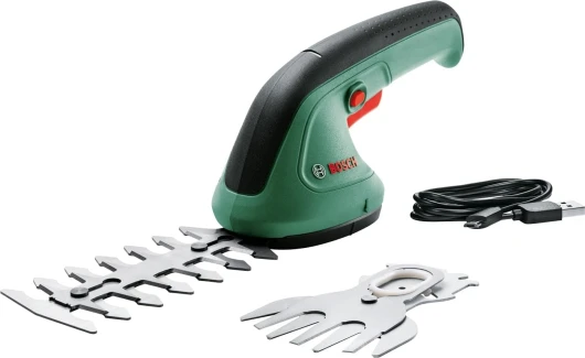Cisaille de jardin/ Taille-haie EasyShear (batterie 3,6 V intégrée, autonomie : 40 min, longueur de lame : 12 cm (arbustes) / 8 cm (herbe), boîte en carton) Easyshear - Nouveau design
