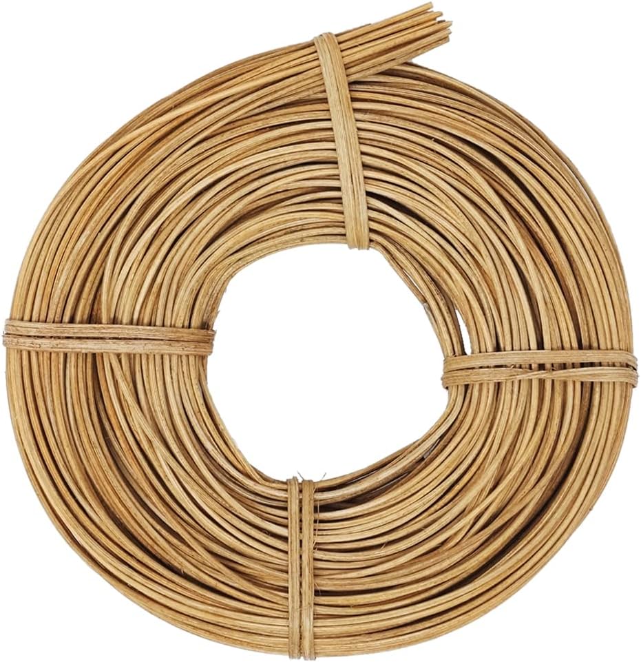 Famos Osier tressé 2,25 mm - Plusieurs couleurs au choix (100 g, marron clair) 115G Marron Clair