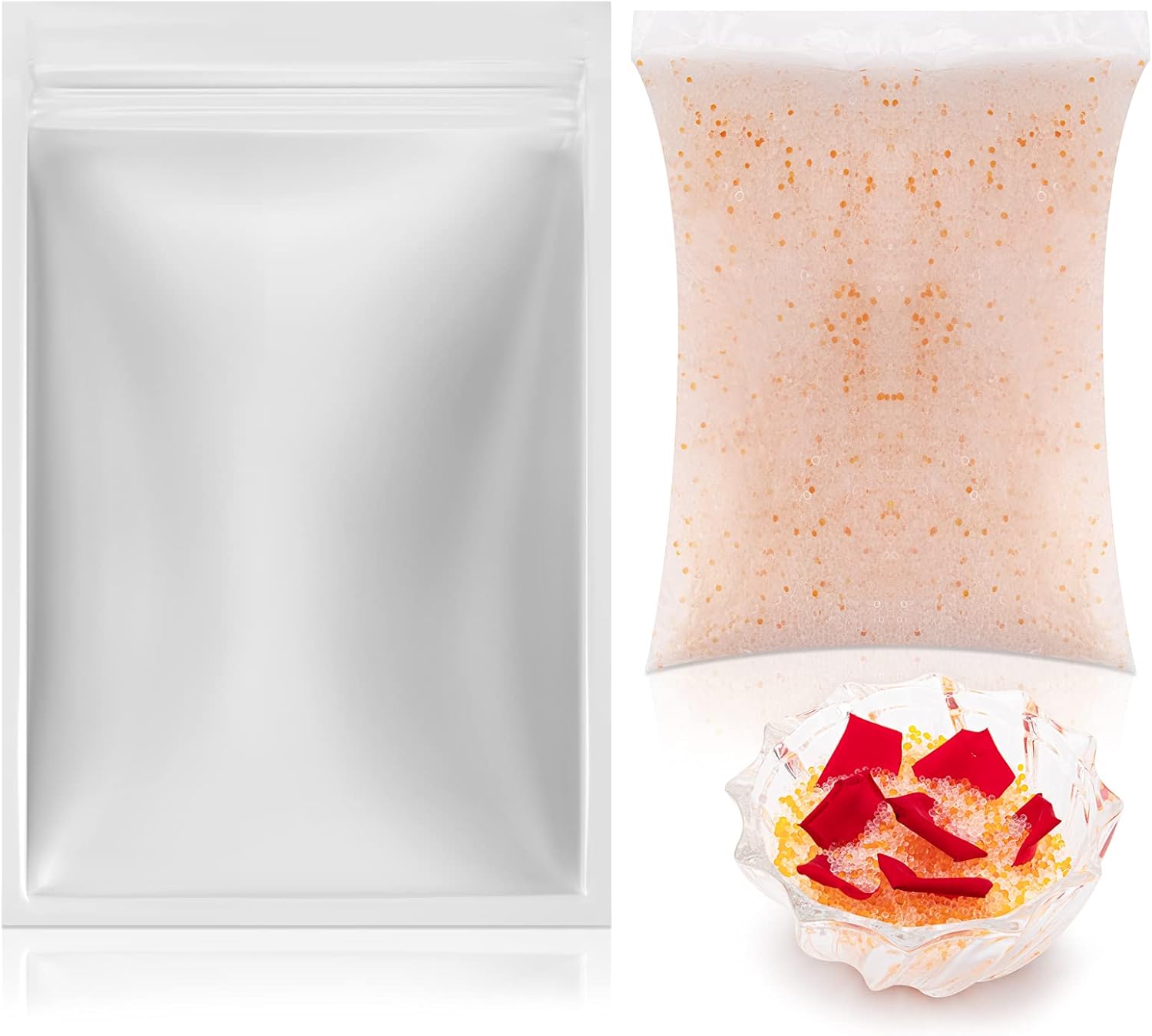 2.2 lb (1KG) Cristaux de Séchage de Fleurs de Gel de Silice, Paquets de Perles Déshydratantes de Gel de Silice indiquant la Couleur Réutilisable