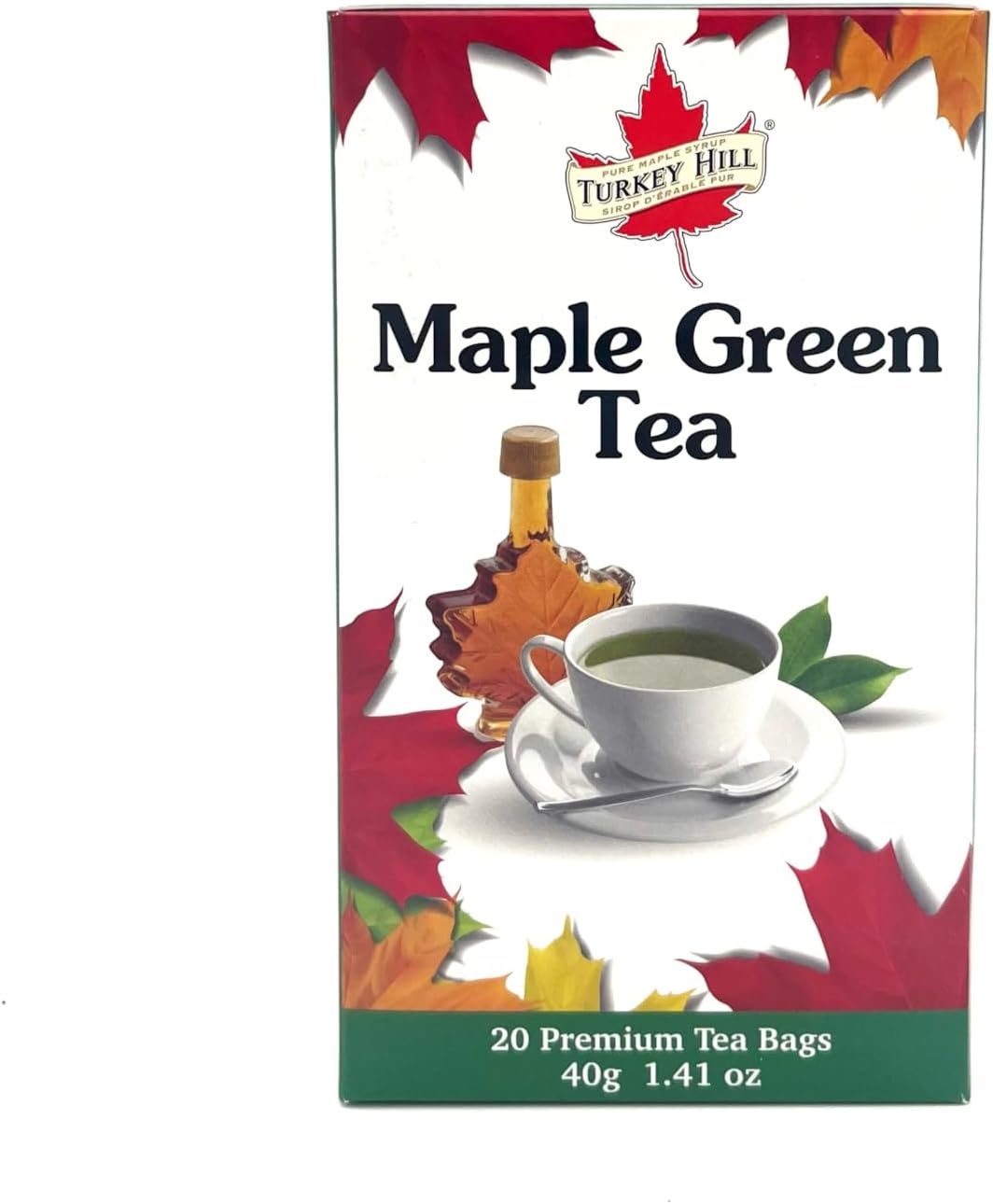 Thé vert à l'érable de 20 sachets - aux arômes naturels du Canada - Les Trésors d'érable - Turkey Hill
