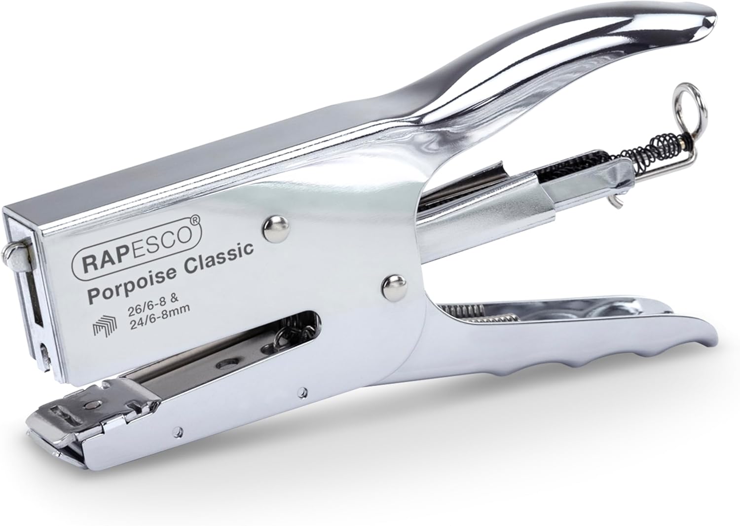 R81000A3 Pince Agrafeuse Classique Porpoise, Capacité de 45 Feuilles, Chrome Classique Porpoise - Chrome