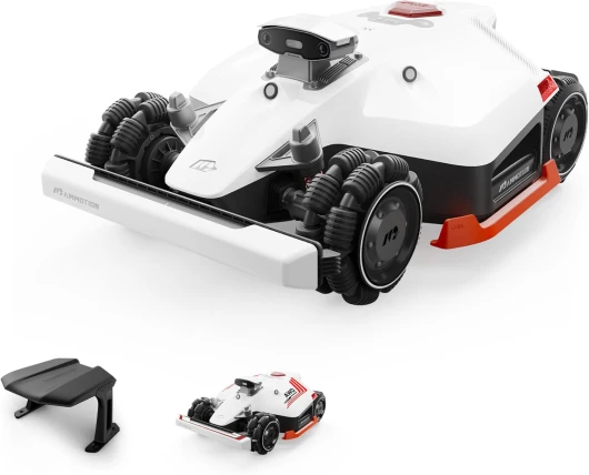 LUBA 2 AWD 3000X Robot Tondeuse sans Fil Périphérique, NetRTK+Vision, Aucune Antenne RTK Requise, Recommandé 3000m², Pentes à 80%, Hauteur de Coupe 25-70 mm,avec Module 4G LUBA 2 AWD 3000X（Garage et vignette gratuits）
