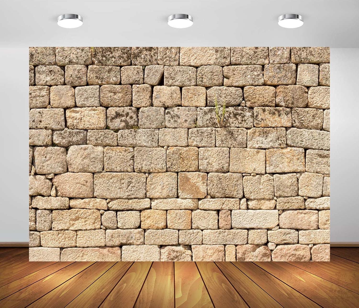 BELECO 2.1x1.5m Tissu Rétro Brique Mur De Pierre Fond Photographie Ancien Mur De Roche Texture Brique Pierre Fond D'écran Château Mur De Pierre Décoration De Fête Studio Booth De Photographie 2.1x1.5m A14043