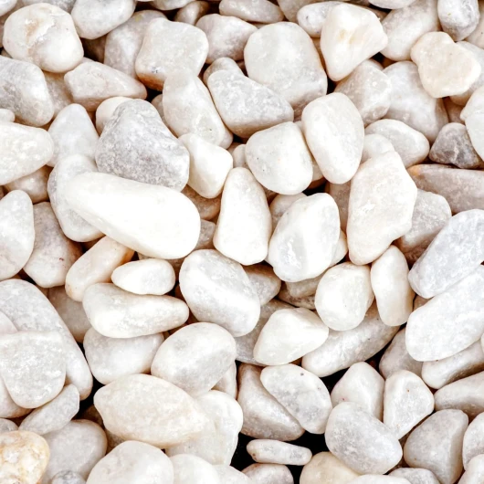 Gravier pour Jardin et décoration à l'intérieur et à l'extérieur (Blanc, 850g) Naturel 850g