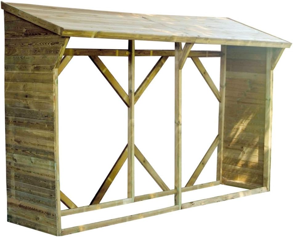 Madeira Abri à bûches en Bois - 4,4 stères