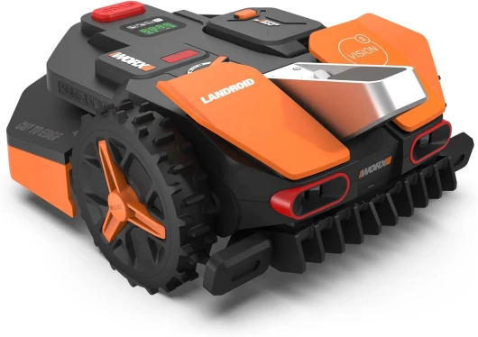 LANDROID Vision WR202E, Robot Tondeuse sans Fil périphérique 250 m² Surf.Max 350 m², Installation en 30 Min, Caméra 4K + IA Adaptative, évite Tous Les Obstacles, Coupe des Bordures, Multizone Landroid Vision Vision 250 m² (Wifi-Bluetooth)