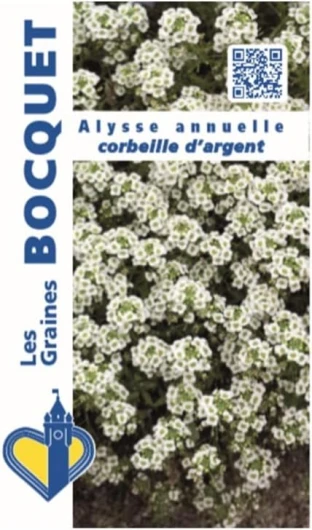 Sachet de graines de Alysse annuelle corbeille d'argent - 1 g - fleur annuelle - LES GRAINES BOCQUET