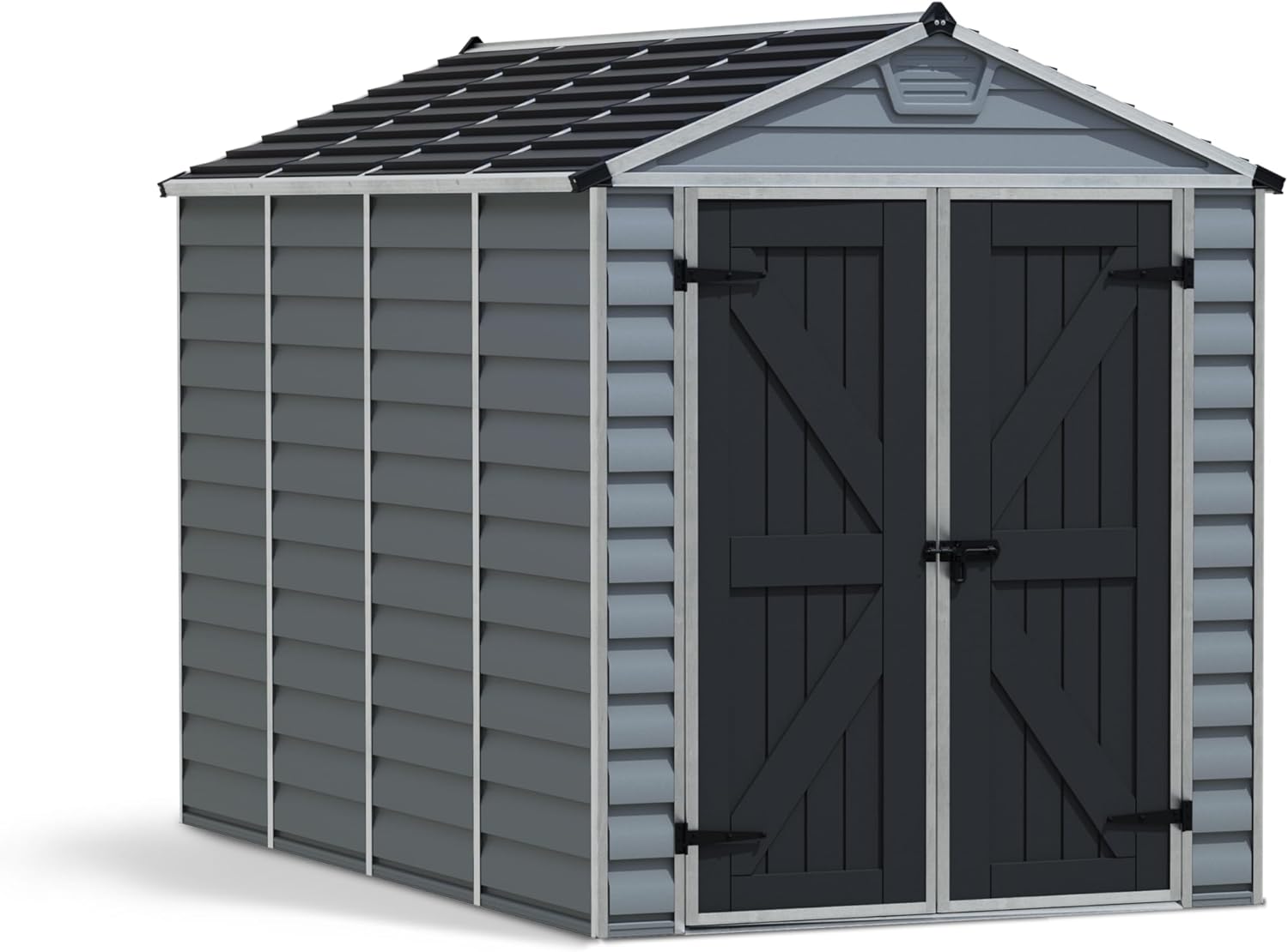 Canopia by Palram Abri de Jardin en Kit Skylight 5.6m², Cadre en Aluminium, Panneaux en Polycarbonate, Gris