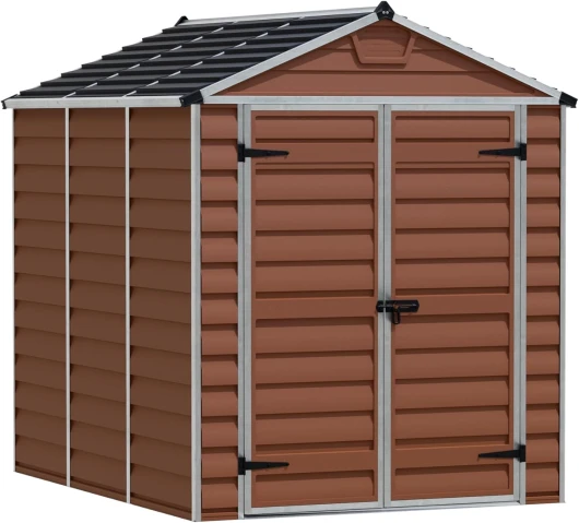 CANOPIA by Palram Abri de Jardin en Kit Skylight 4.2m², Cadre en Aluminium, Panneaux en Polycarbonate, Ambre 6x8 Ambre