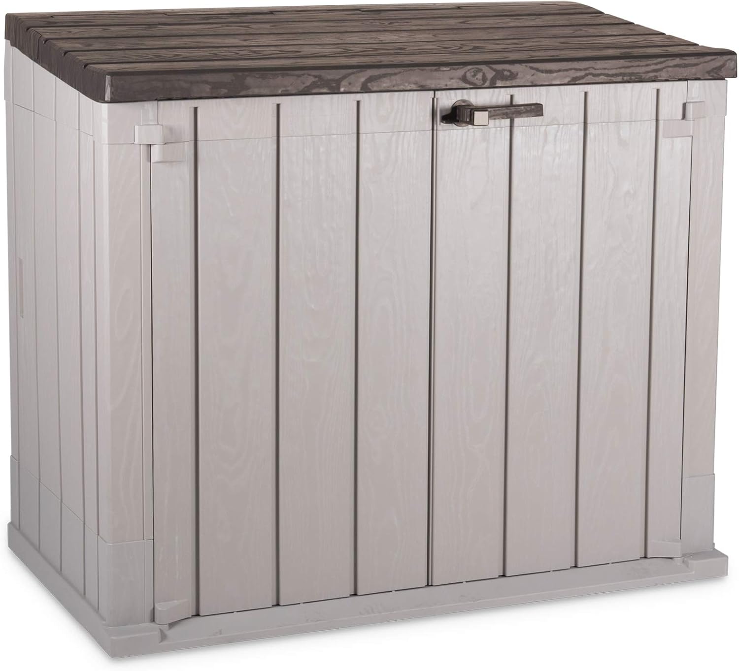 Toomax Storer Plus, Abri de jardin, Art - 090, Dim - 129,5 x 74,5 x 111 cm, couleur gris taupe/marron Storer plus 842L - cm 129,5x74,5x111h Gris Taupe/Marron